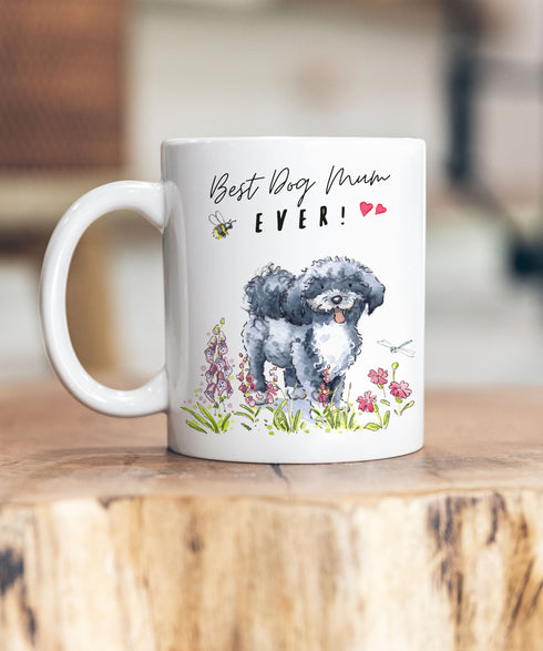 Best Dog Mum Havanese Fawn Grey & White Ceramic Mug